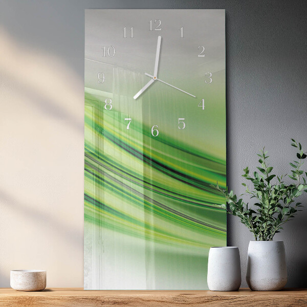 Vertical wall clock Abstract Art