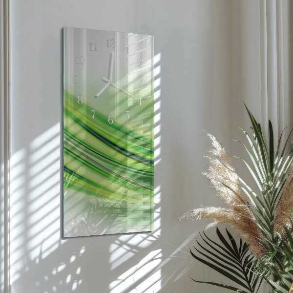 Vertical wall clock Abstract Art