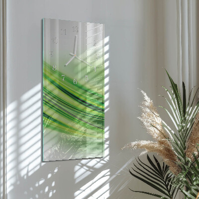 Vertical wall clock Abstract Art