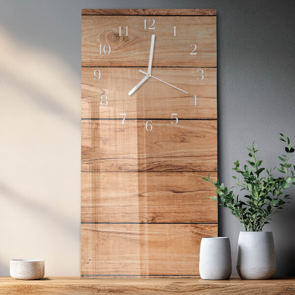 Vertical wall clock Wooden Panels