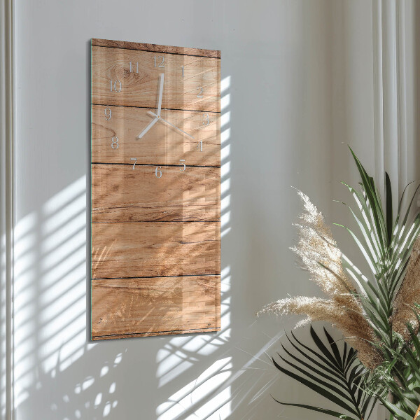 Vertical wall clock Wooden Panels