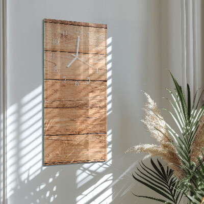 Vertical wall clock Wooden Panels