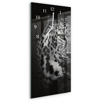 Vertical wall clock Tiger