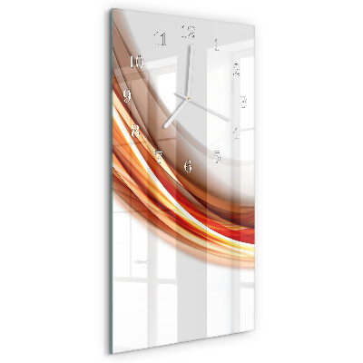Vertical wall clock Abstract Lines