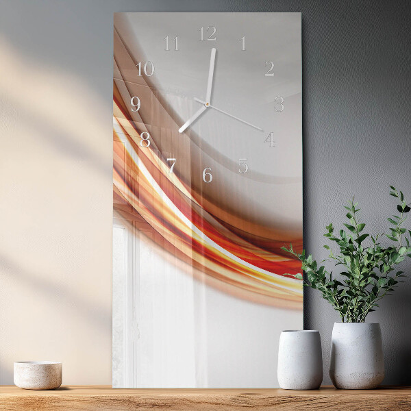 Vertical wall clock Abstract Lines