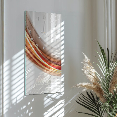 Vertical wall clock Abstract Lines