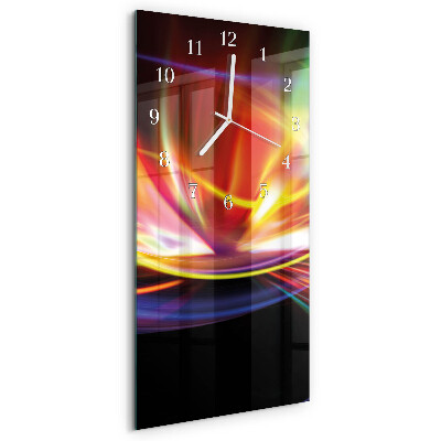 Vertical wall clock Abstract Art