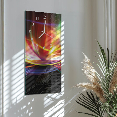 Vertical wall clock Abstract Art