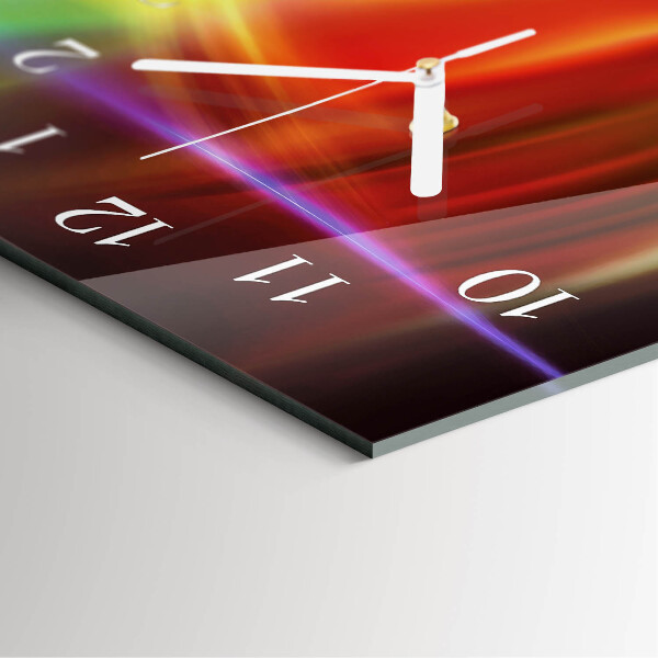 Vertical wall clock Abstract Art