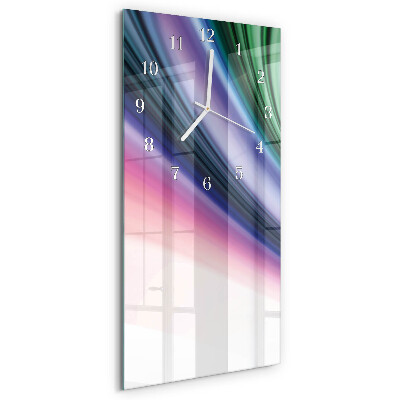 Vertical wall clock Abstract Lines