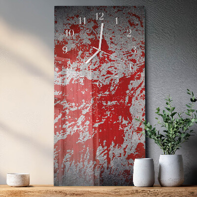 Vertical wall clock Stains