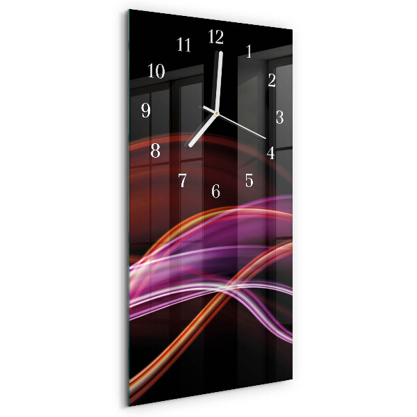 Vertical wall clock Abstract Art
