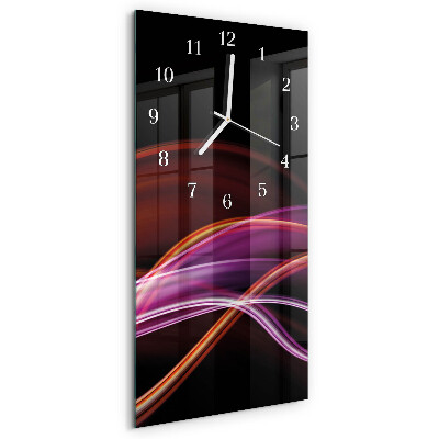Vertical wall clock Abstract Art