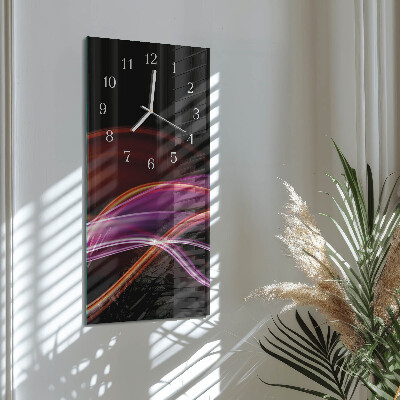 Vertical wall clock Abstract Art