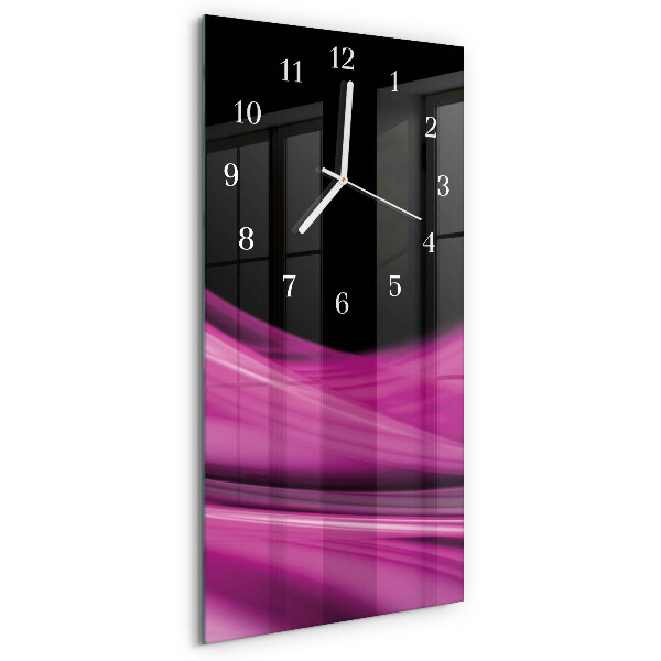 Vertical wall clock Abstract Lines