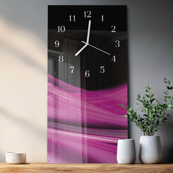Vertical wall clock Abstract Lines