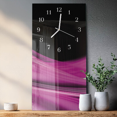 Vertical wall clock Abstract Lines