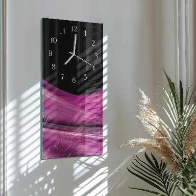 Vertical wall clock Abstract Lines