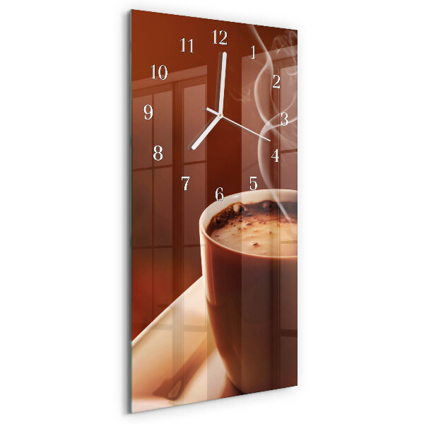 Vertical wall clock Coffee