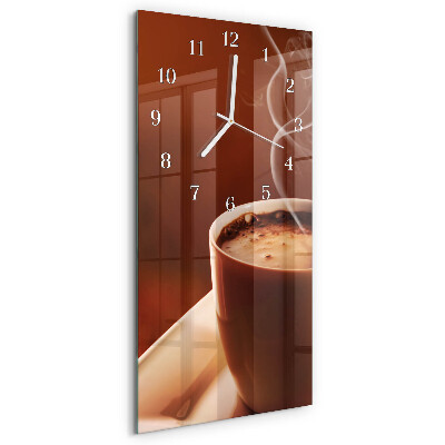 Vertical wall clock Coffee