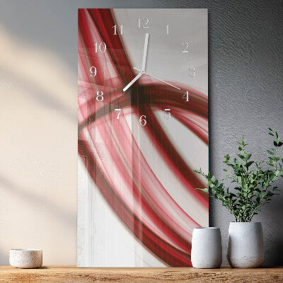 Vertical wall clock Abstract Lines