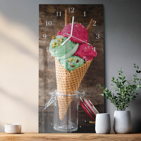 Vertical wall clock Ice