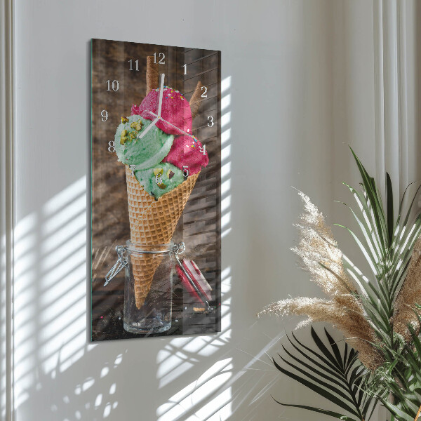 Vertical wall clock Ice