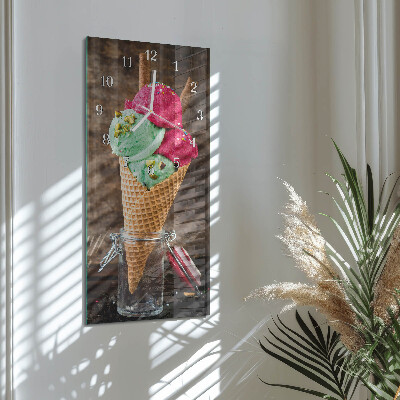 Vertical wall clock Ice