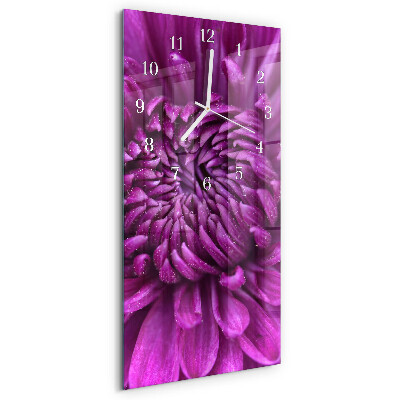 Vertical wall clock Peony