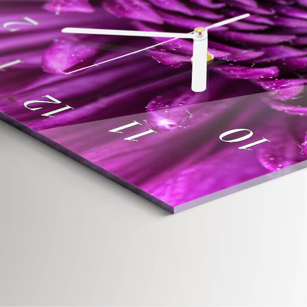 Vertical wall clock Peony