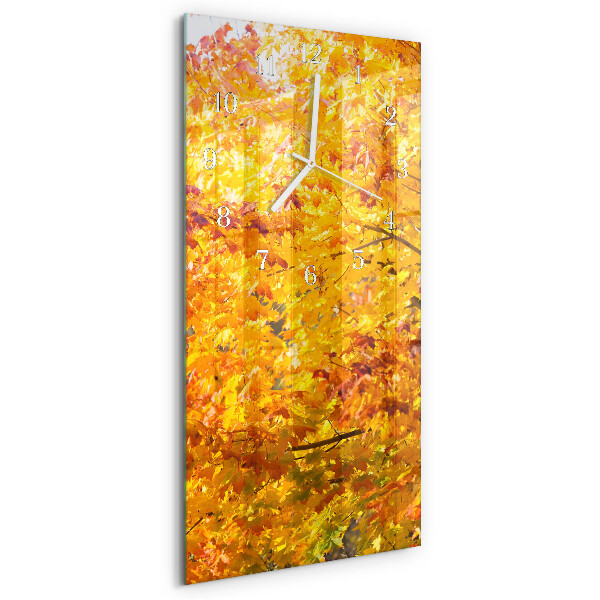 Vertical wall clock Tree