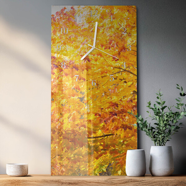 Vertical wall clock Tree
