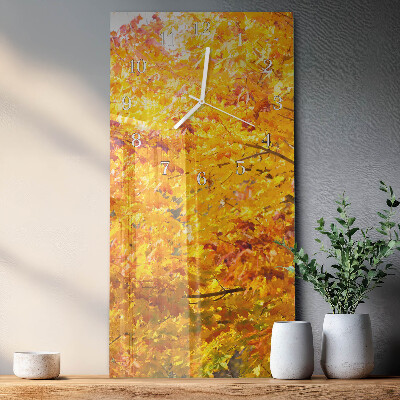 Vertical wall clock Tree