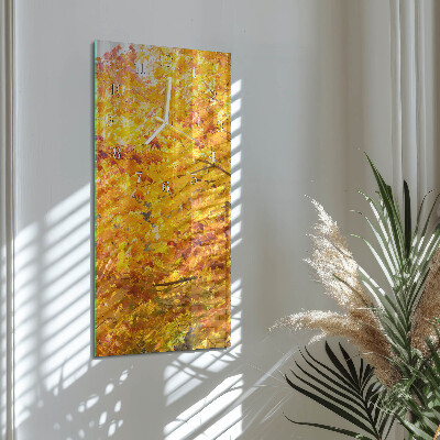 Vertical wall clock Tree