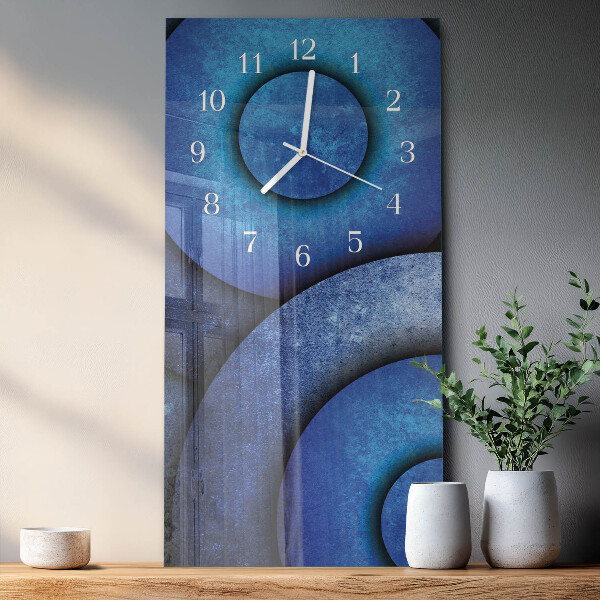 Vertical wall clock The Art of Circles