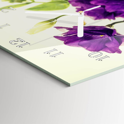 Vertical wall clock Flowers