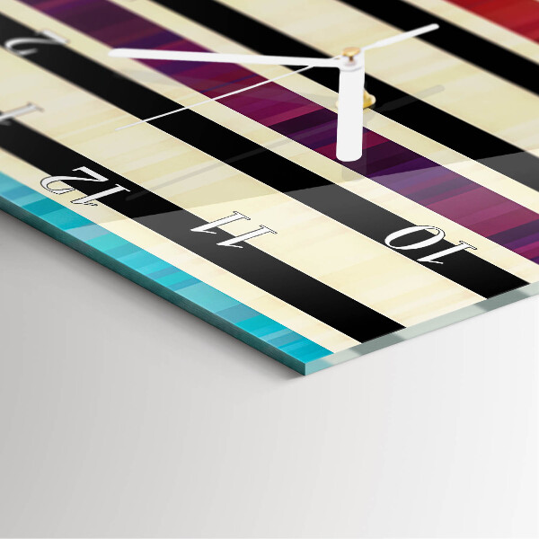 Vertical wall clock Stripes