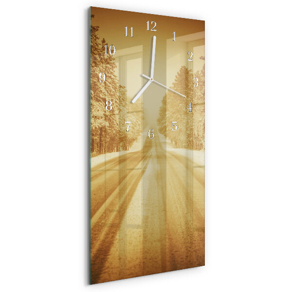 Vertical wall clock Away