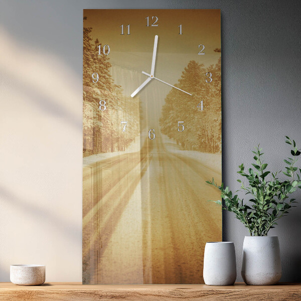 Vertical wall clock Away
