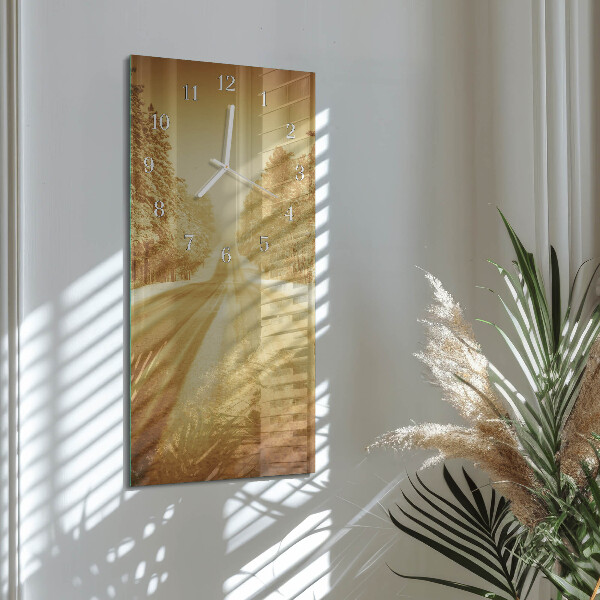 Vertical wall clock Away