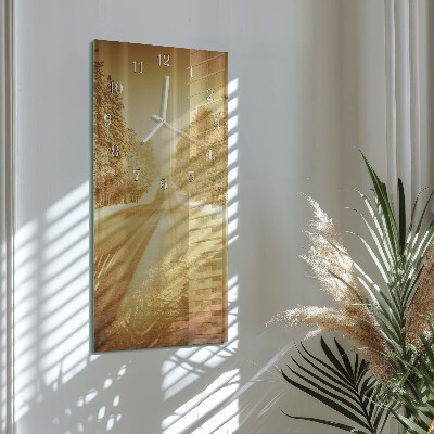 Vertical wall clock Away