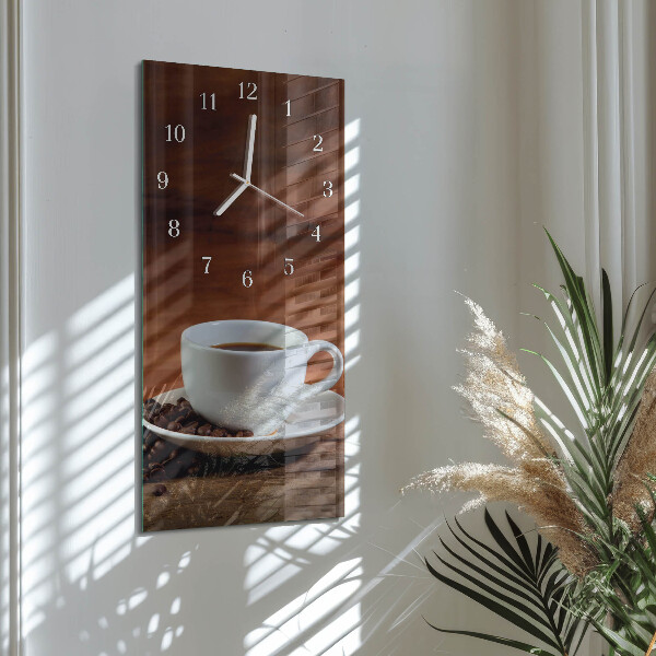 Vertical wall clock Cup