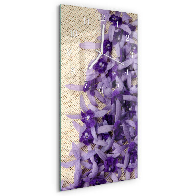 Vertical wall clock Lavender