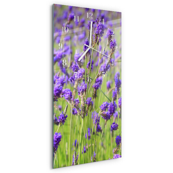 Vertical wall clock Lavender