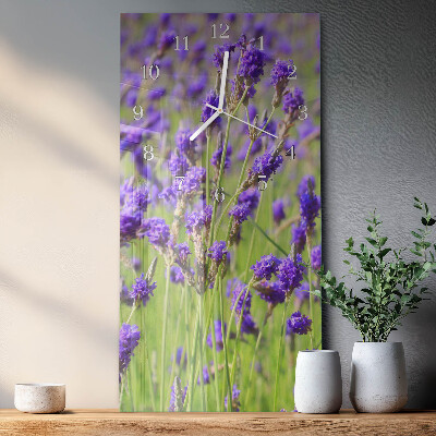 Vertical wall clock Lavender