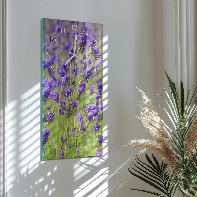 Vertical wall clock Lavender