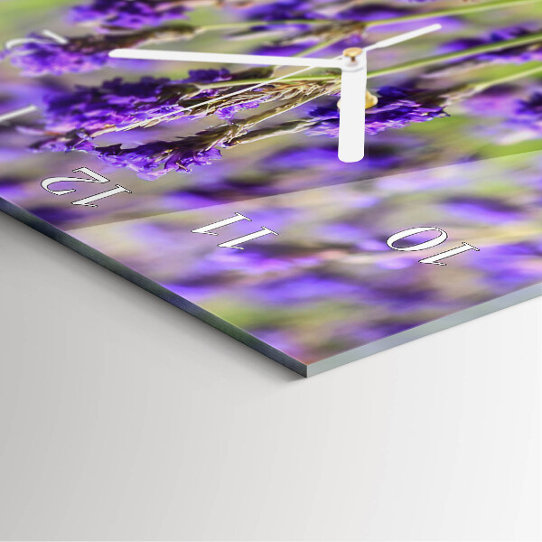 Vertical wall clock Lavender