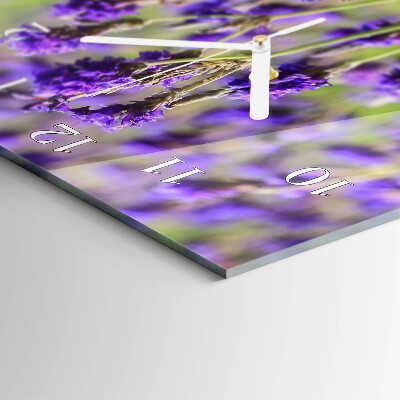 Vertical wall clock Lavender