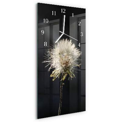 Vertical wall clock Milk Thistle