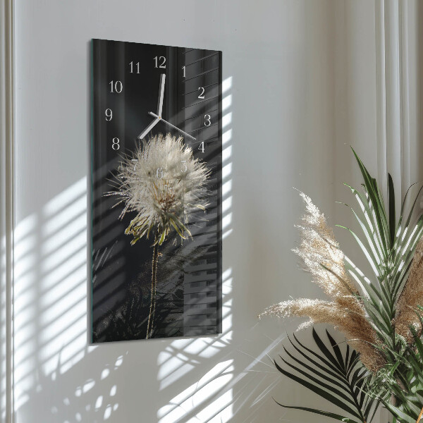 Vertical wall clock Milk Thistle